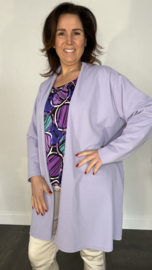 Vest met sjaalkraag Donna lila SALE