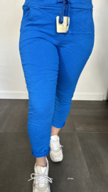 Comfy joggjeans licht kobalt (standaard)