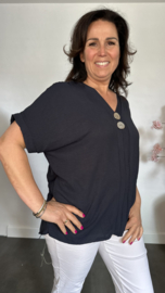 Shirt Kiki met knopen Marine