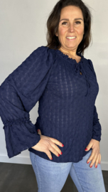 Top Laila met ruche marine