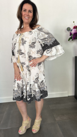 Jurk Bianca paisley zwart +SIZE