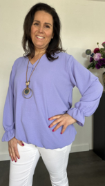 Top Maya crepe +SIZE lila