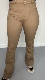 G-smack high waist jeans/ flare camel