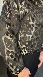 Bomberjack panter goud/zwart SALE