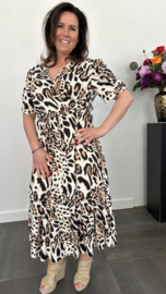 Jurk Liona soft panter beige