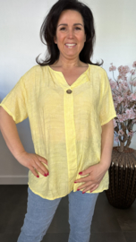 Blouse Silvi flowers Geel