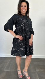 Jurk Isabella bling zwart