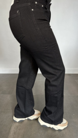 Red Berry Jeans wide leg glitter zwart