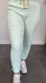 Comfy joggjeans licht groen +SIZE