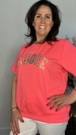 Sweatshirt J'adore panter/ bling Pink Neon