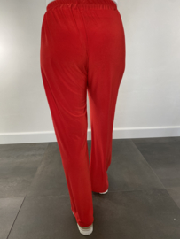 Broek met wijde pijpen rood