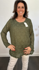 Kanten blouse Esmee Army