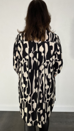 Tuniek Liz big lava ecru/zwart
