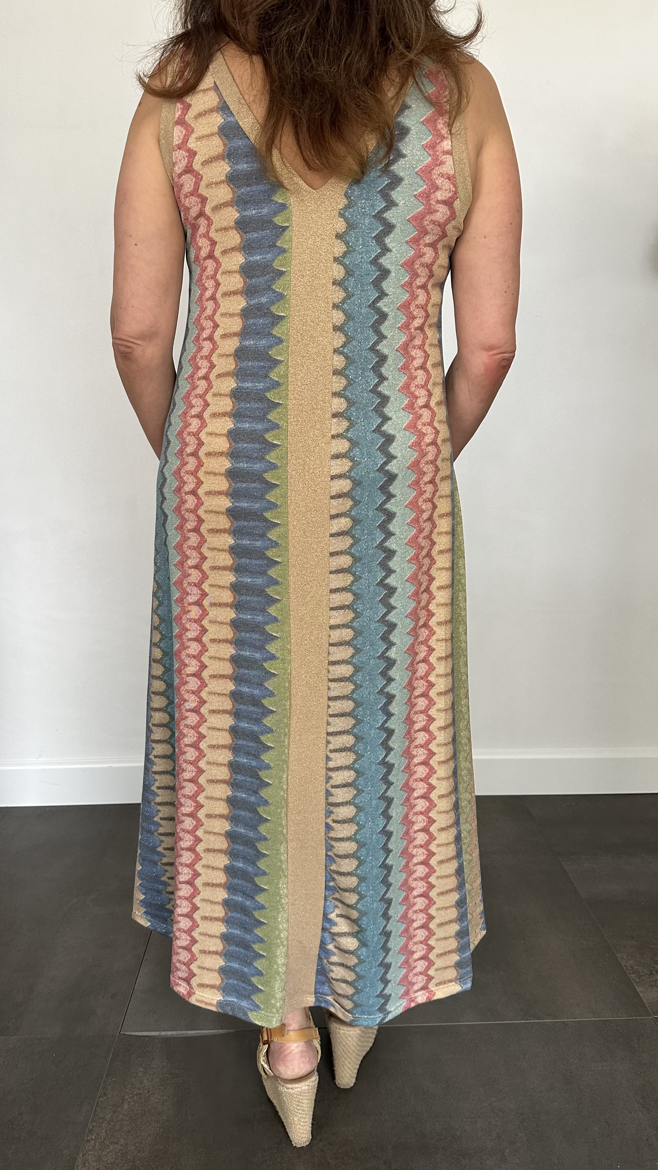 Jurk Vianna roze/ blauw