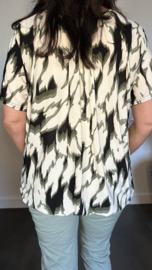 Ballon shirt met elastiek wild flames army