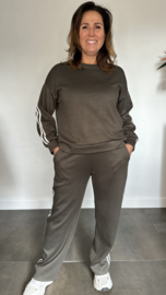 Comfy pak met dubbele bies army