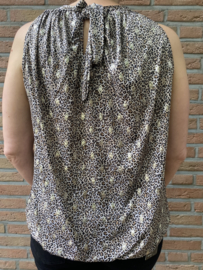 Halter top cheeta zilver spot