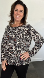 Ballon shirt met elastiek Laura (+size)