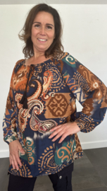 Blouse marjan paisley blauw