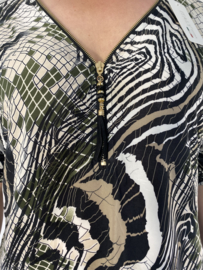 Shirt zipp zebra/ snake army