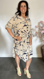 Linnenlook jurk Jade Zand