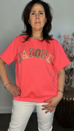 Sweatshirt J'adore panter/ bling Pink Neon