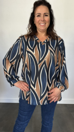 Blouse flames marine