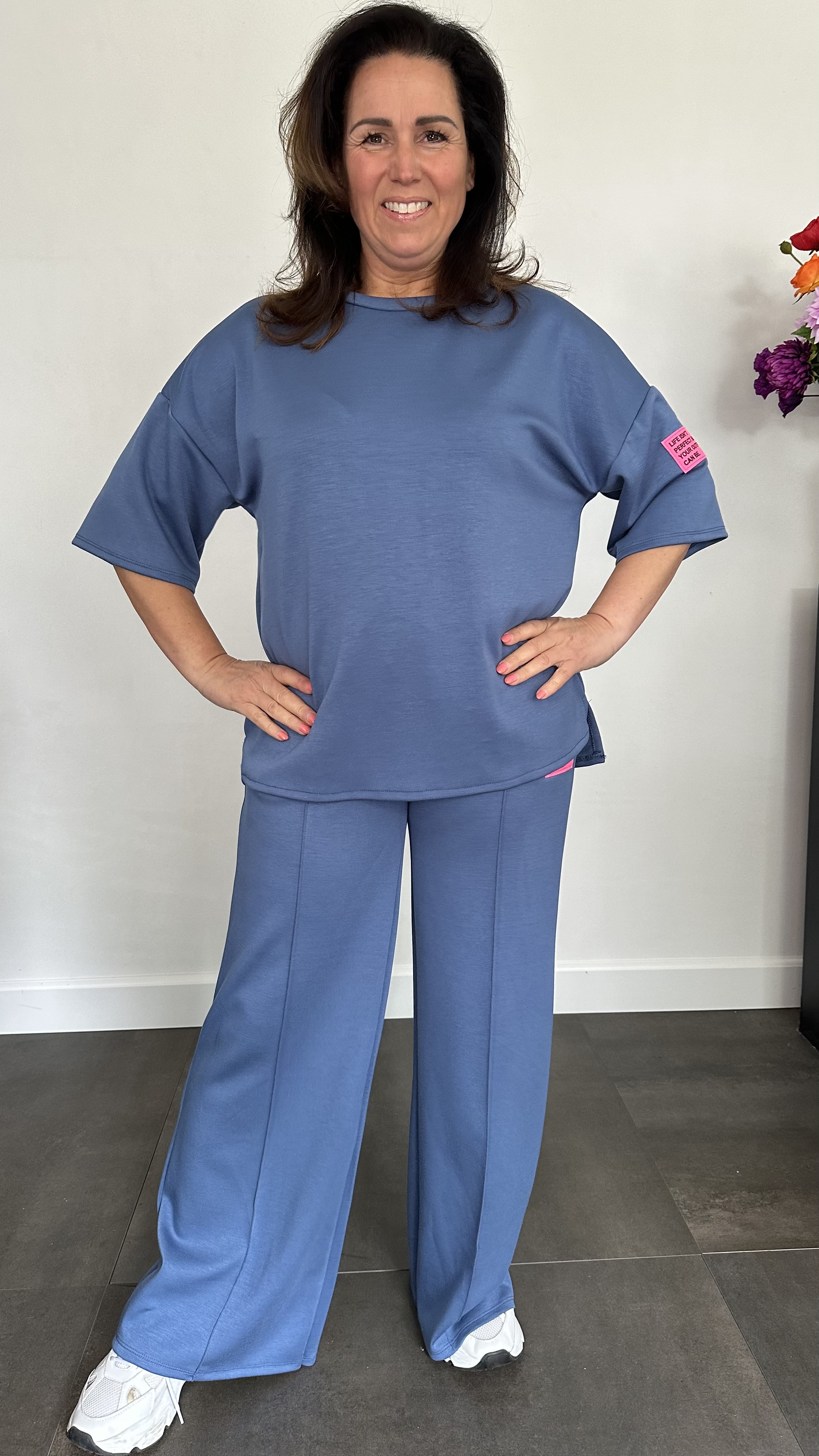 Comfy pak Thalia jeans blauw
