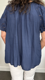 Broderie blouse Olivia Marine