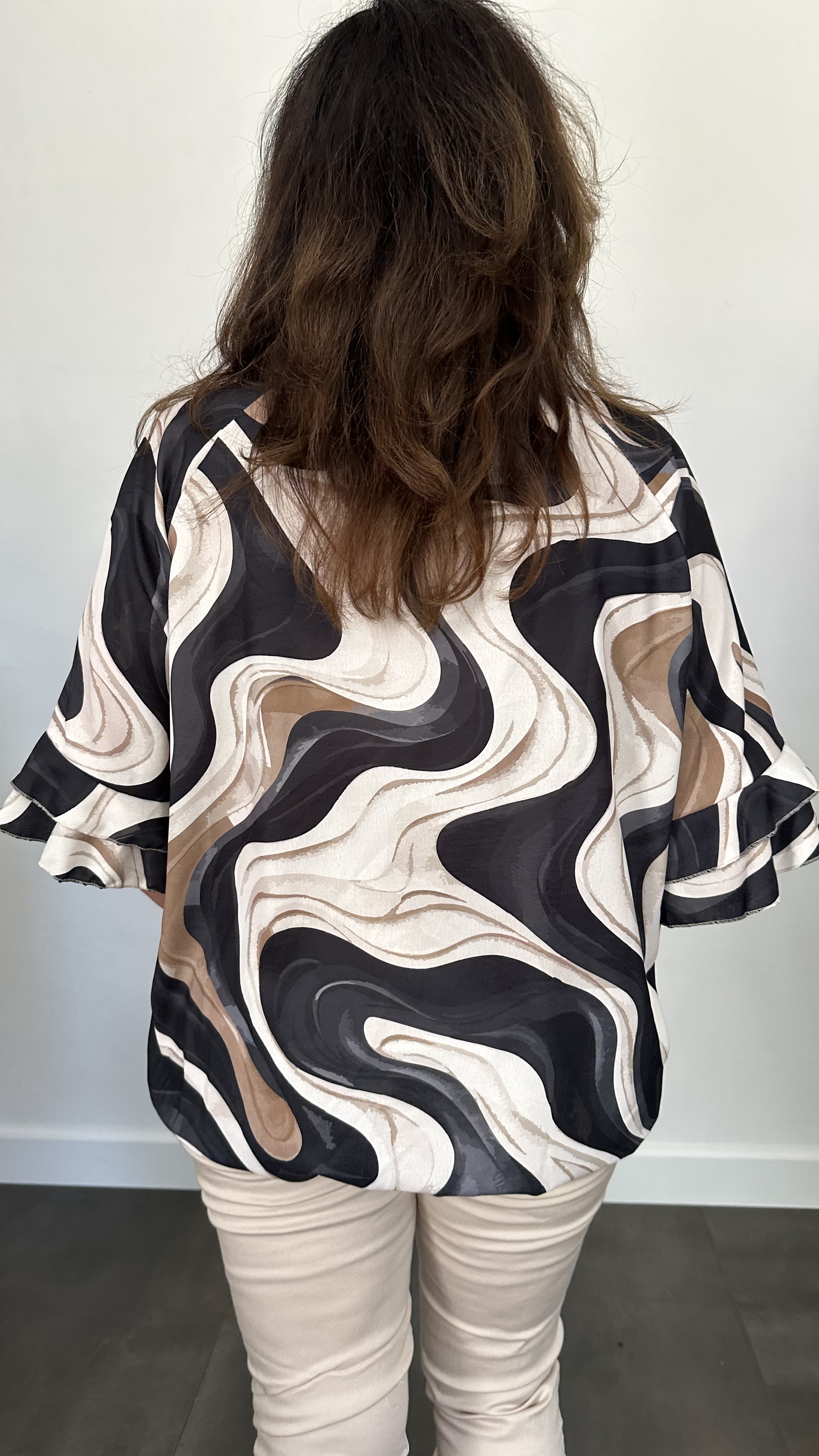 Blousson waves zwart