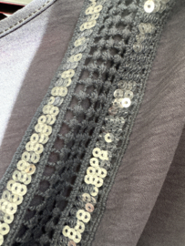 Top met knoop Sparkle Marine