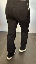 B.S. Wide leg/high waist  jeans zwart