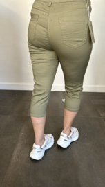 Capri stretch broek B.S. army