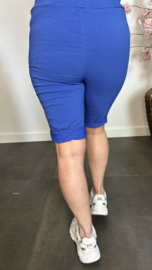 Korte joggjeans Kobalt