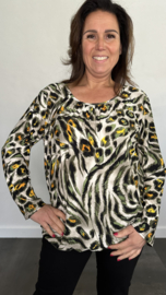 Ballon shirt met elastiek Loes (+size)
