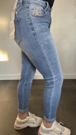 G-smack stretch MOM fit jeans  butterfly