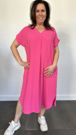 Jurk Maya +Size fuchsia