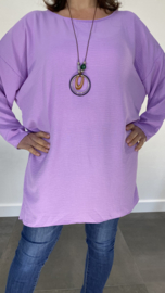 Tuniek Roza met ketting lila