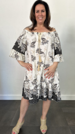 Jurk Bianca paisley zwart +SIZE