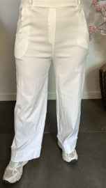 Highwaist WIDE LEG jogger Wit