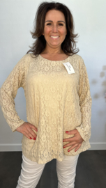 Kanten blouse Esmee Zand
