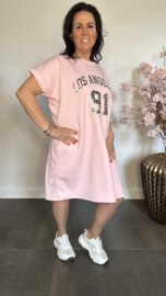 Sweaterdress Los Angeles Roze