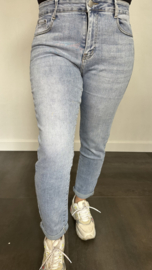 G-smack stretch jeans MOM fit stone wash