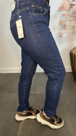 B.S. Straight Leg stretch jeans met studs
