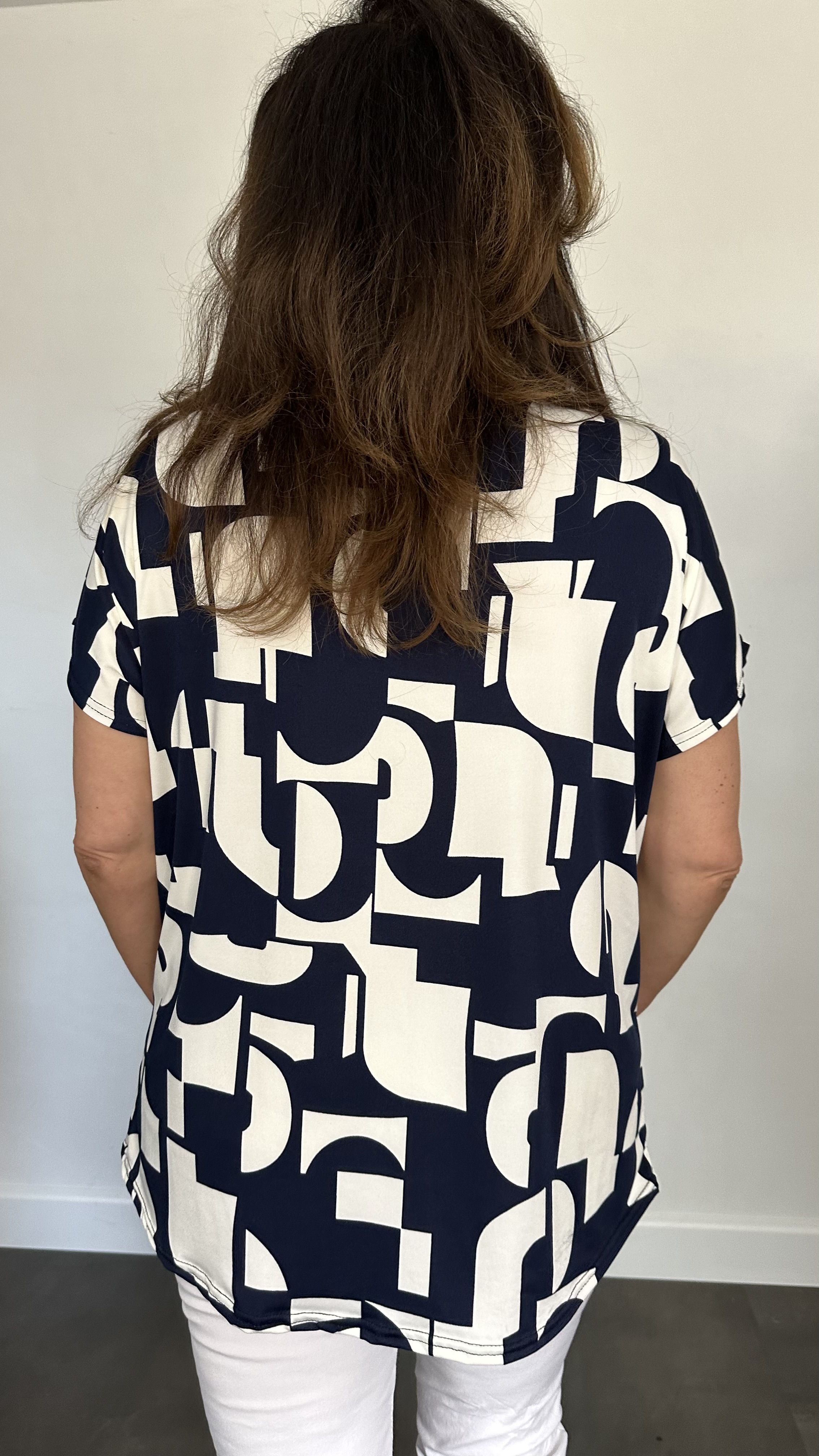 Shirt Zipp letters marine