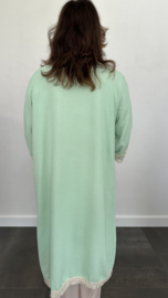 Kaftan vest crèpe licht groen