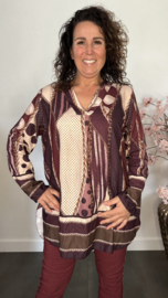 Blouse Vera Chains & Dots bordeaux