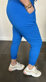 Comfy joggjeans licht kobalt (standaard)