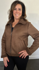 Suedine /teddy bomberjack choco SALE