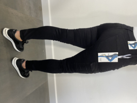 Worker jeans Miss RJ zwart